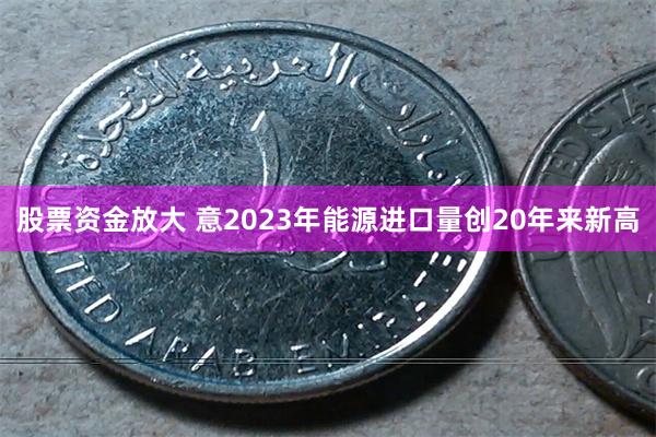 股票资金放大 意2023年能源进口量创20年来新高