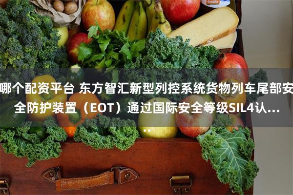 哪个配资平台 东方智汇新型列控系统货物列车尾部安全防护装置（EOT）通过国际安全等级SIL4认...