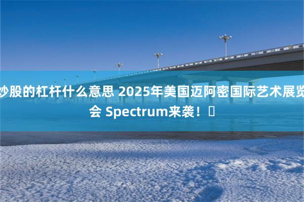 炒股的杠杆什么意思 2025年美国迈阿密国际艺术展览会 Spectrum来袭！​