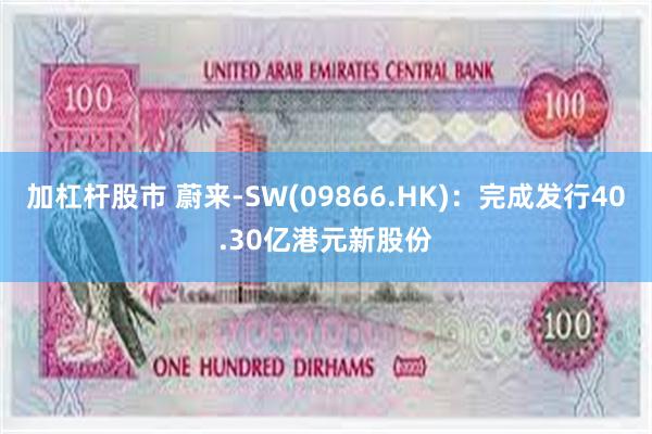 加杠杆股市 蔚来-SW(09866.HK)：完成发行40.30亿港元新股份